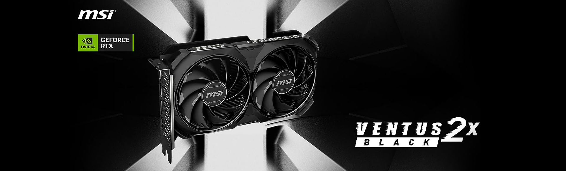 MSI GeForce RTX 4060 Ti VENTUS 2X BLACK 8G OC Graphics Card 