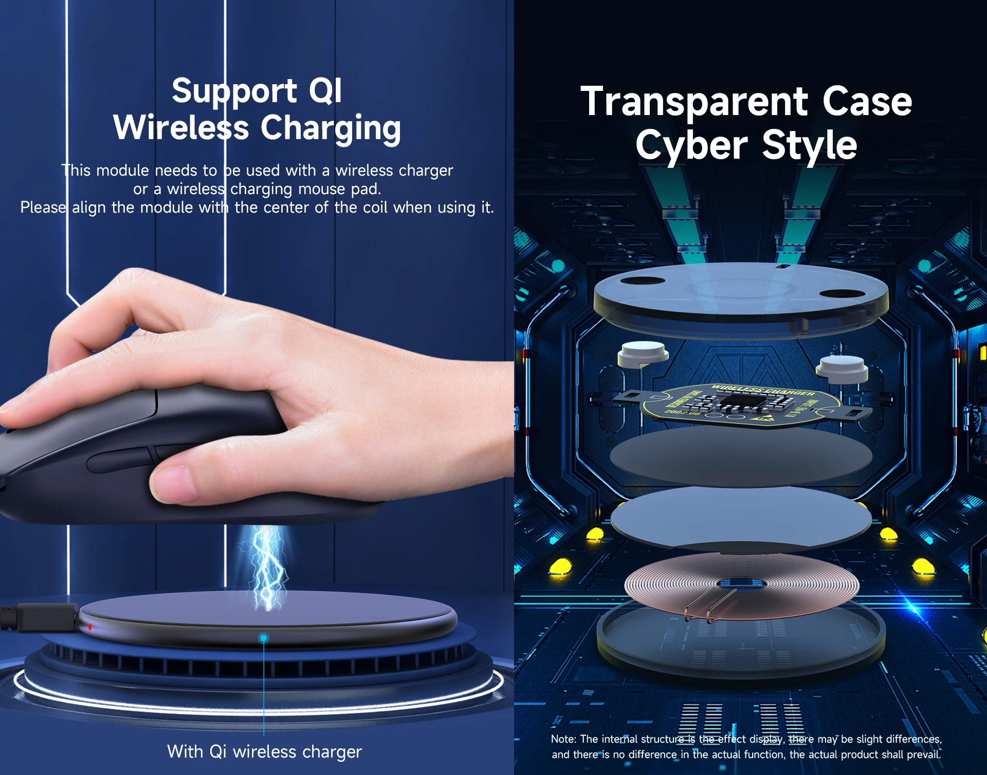 For Logitech Mouse Wireless Charging QI Module Base for Logi G502 G703 G903 G Pro X GPW Wireless Charger Mouse Accessories | Tech-Tok | Dubai | UAE