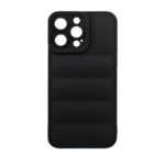 By Tech-Tok Puffer Fashionable Protective Case for iPhone 14 Pro Max- Black