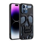 By Tech-Tok Skull Hollow Design Protective Case for iPhone 13 Pro- Matt