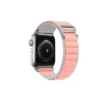 By Tech-Tok Alpine Loop Band for Apple watch 41MM- White & Pink