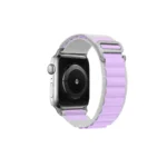 By Tech-Tok Alpine Loop Band for Apple watch 41MM- White & Purple