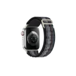 By Tech-Tok Alpine Loop Band for Apple watch 49MM- Black Stripe