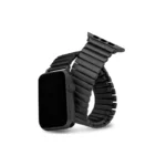 By Tech-Tok Elastic Steel Band For Apple Watch Stretchable 41MM- Black
