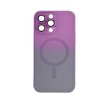 By Tech-Tok Gradient Pattern Magsafe Wireless Charge Phone Case For iPhone 13- Grey & Purple