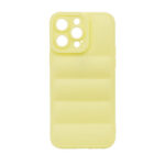 By Tech-Tok Puffer Fashionable Protective Case for iPhone 14 Pro- Yellow