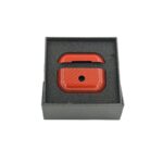 By Tech-Tok Genuine Carbon Fiber Case for Airpods 3- Red Bright