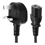 Power Cord C13, Desktop Power Cable with Pure Copper Wire, 3 Pin Connector, For PC, TVs Monitors Replacement Power Cord