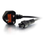 C5 1.2m UK Laptop Power Cord (BS 1363 to IEC 60320 C5) Black