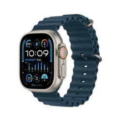 Apple Watch Ultra 2 GPS + Cellular 49mm Titanium Case with Blue Ocean Band tech Tok | Dubai