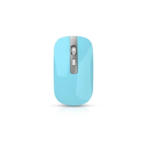 HXSJ M30 Rechargeable Wireless Mouse 2.4GHz Mice 1600DPI Metal Scroll Wheel For Working Office - Blue