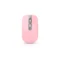 HXSJ M30 Rechargeable Wireless Mouse 2.4GHz Mice 1600DPI Metal Scroll Wheel For Working Office - Pink