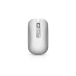 HXSJ M30 Rechargeable Wireless Mouse 2.4GHz Mice 1600DPI Metal Scroll Wheel For Working Office - Silver