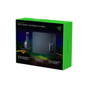 Razer Battle Bundle, Mouse Gamer DeathAdder V2 + Headset Gamer BlackShark V2 X + Mousepad Gigantus V2, Preto - RZ85