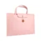 PU Leather Laptop Bag Notebook Case Carrying Briefcase for Macbook Air 13.3 14 15.6 - Light Pink