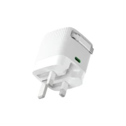 Green Lion Gan Adapter 65W Retractable Cable PD 3.0 - White