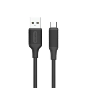 Green Lion USB-A to Micro USB PVC Cable 1M 2.4A - Black