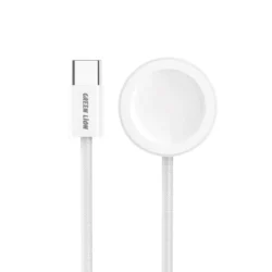 Green Lion iWatch Charger USB-C To Wireless Charger - White