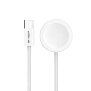 Green Lion iWatch Charger USB-C To Wireless Charger - White