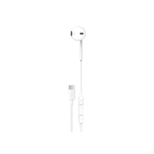 Porodo Mono Earphone with Type-C Connector - White