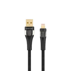 Green Lion Transparent Cable USB-A to Lightning - Black