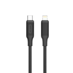 Green Lion USB-C to Lightning PVC Cable 2M - Black